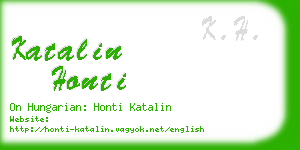 katalin honti business card